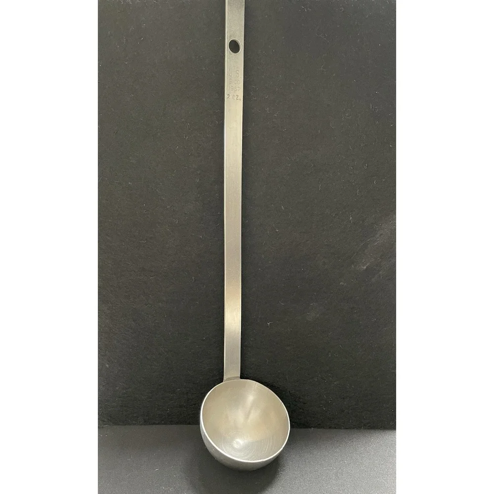 Vintage 1967 U.S. Military Issue Mess Hall Heavy-Gauge Heavy-Duty BICO 2oz Ladle
